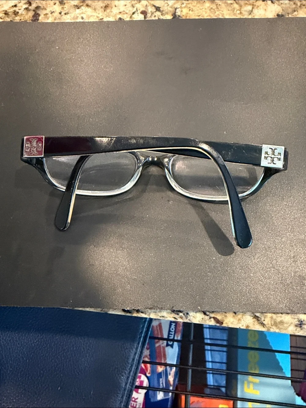Black Women's Rectangle Tori Burch prescription glasses